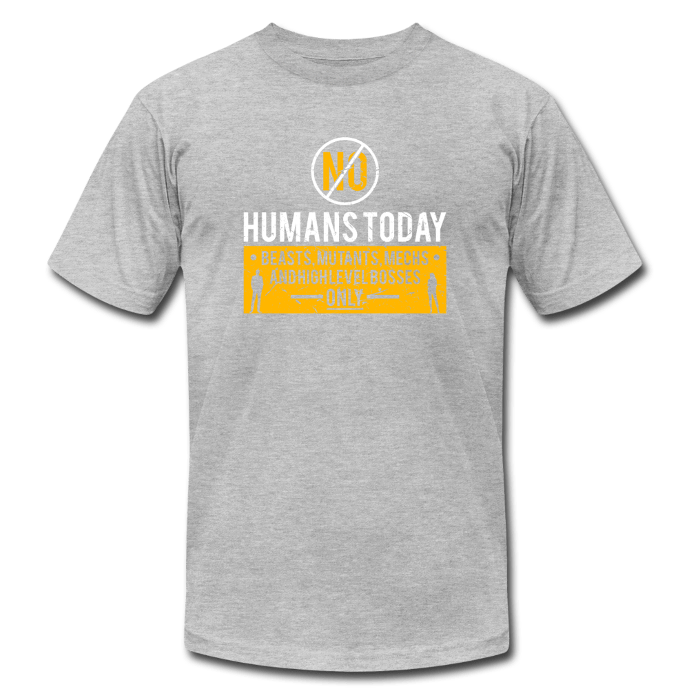SPOD Unisex Jersey T-Shirt | Bella + Canvas 3001 heather gray / S No Human's Today T-Shirt