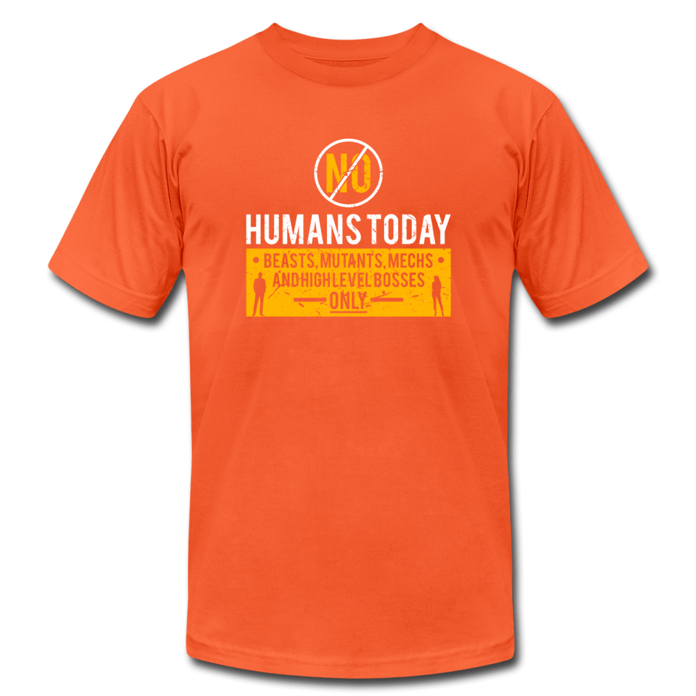 SPOD Unisex Jersey T-Shirt | Bella + Canvas 3001 orange / S No Human's Today T-Shirt
