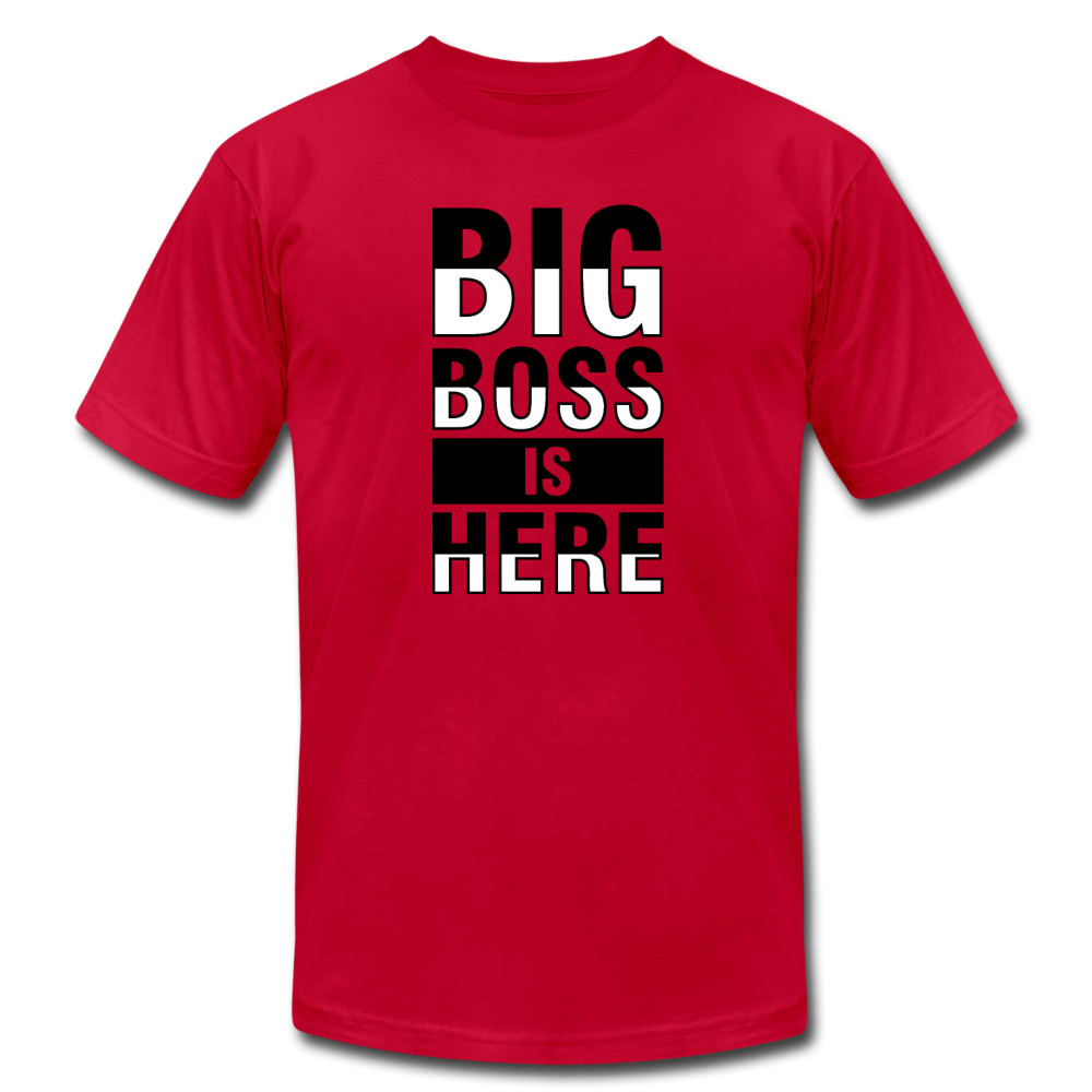 SPOD Unisex Jersey T-Shirt | Bella + Canvas 3001 red / S Big Boss Is Here T-Shirt