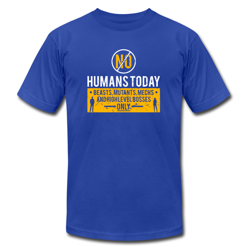 SPOD Unisex Jersey T-Shirt | Bella + Canvas 3001 royal blue / S No Human's Today T-Shirt