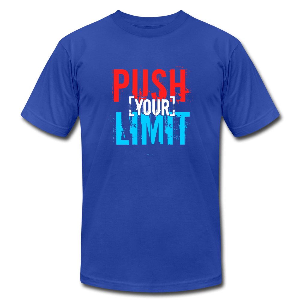 SPOD Unisex Jersey T-Shirt | Bella + Canvas 3001 royal blue / S Push Your Limit T-Shirt
