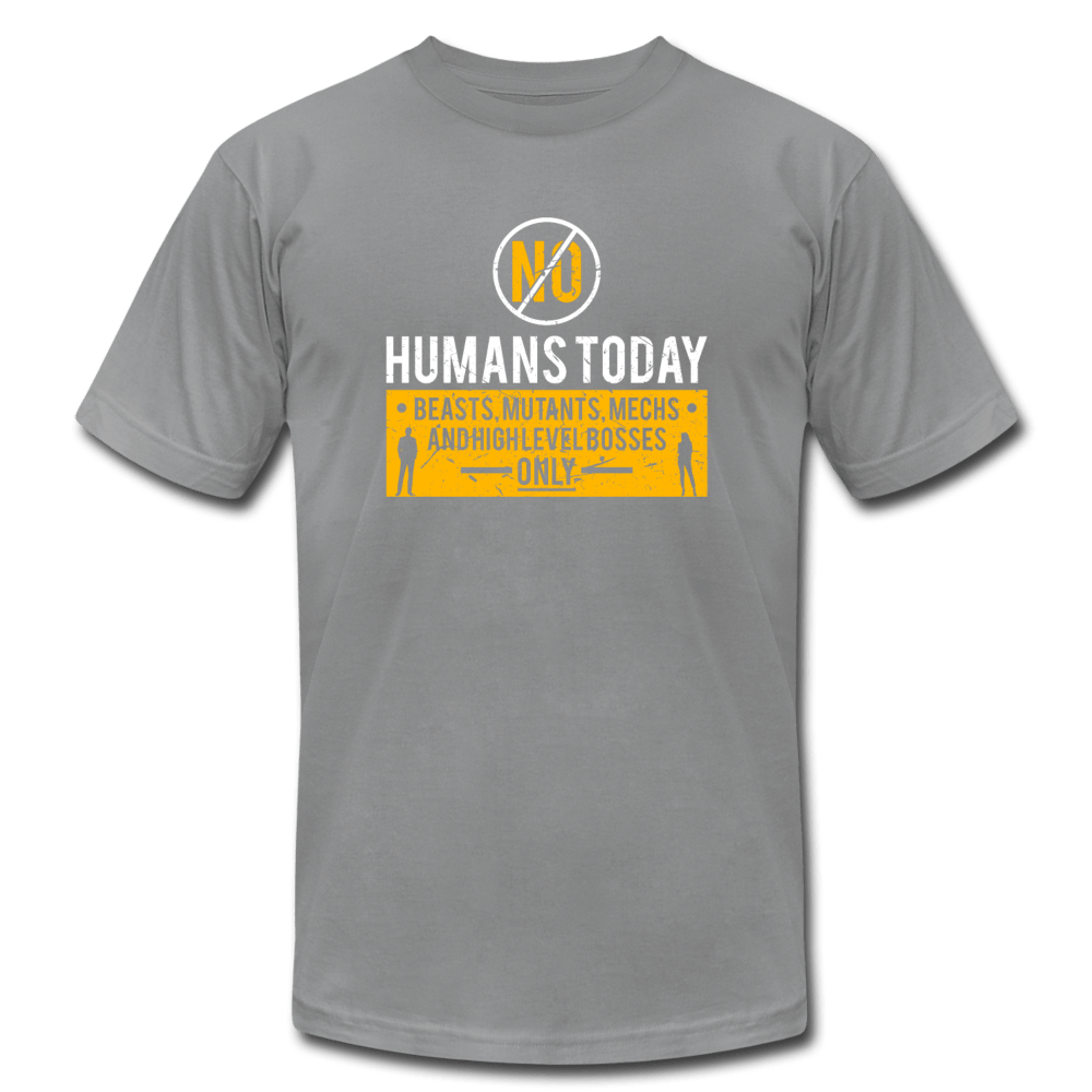 SPOD Unisex Jersey T-Shirt | Bella + Canvas 3001 slate / S No Human's Today T-Shirt