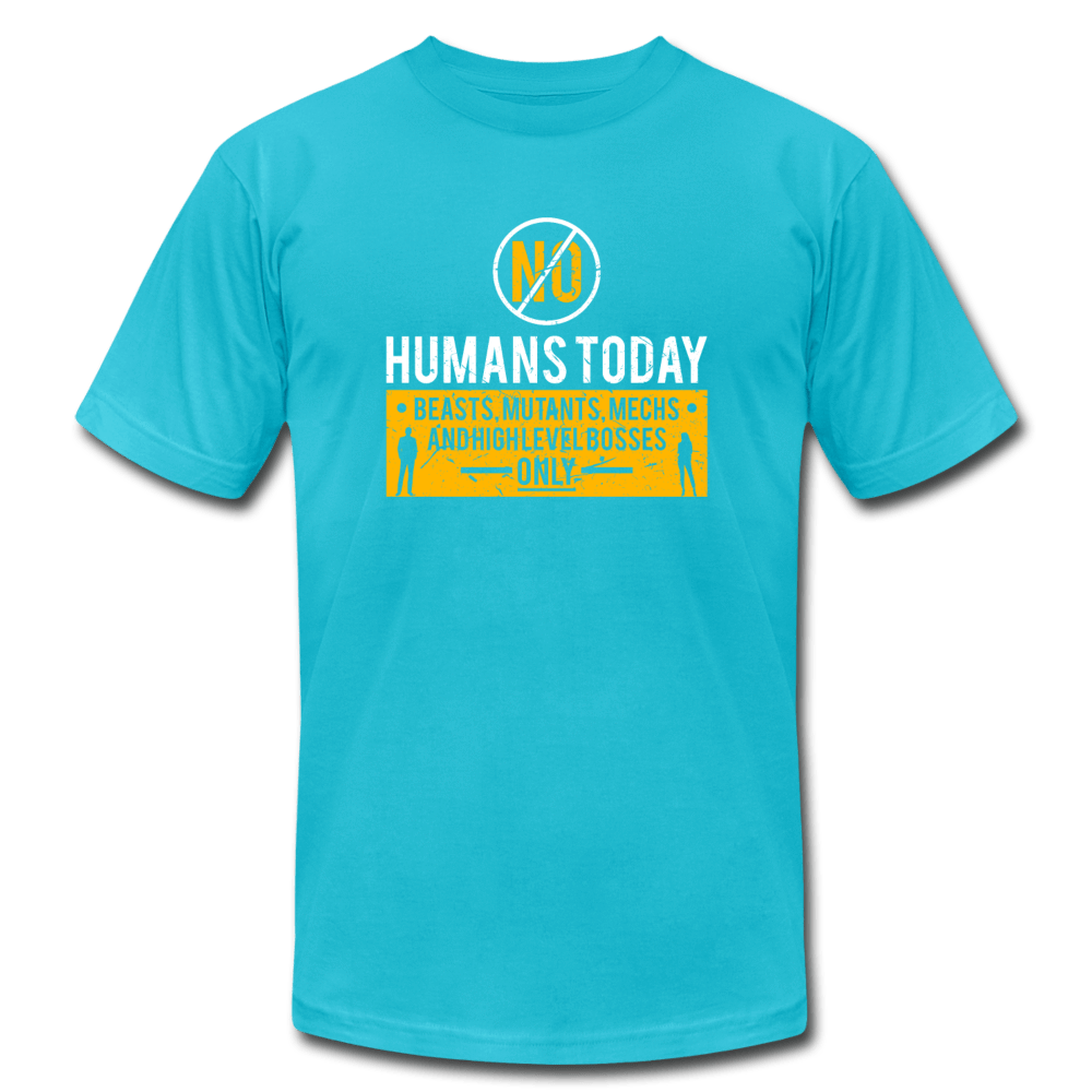 SPOD Unisex Jersey T-Shirt | Bella + Canvas 3001 turquoise / S No Human's Today T-Shirt