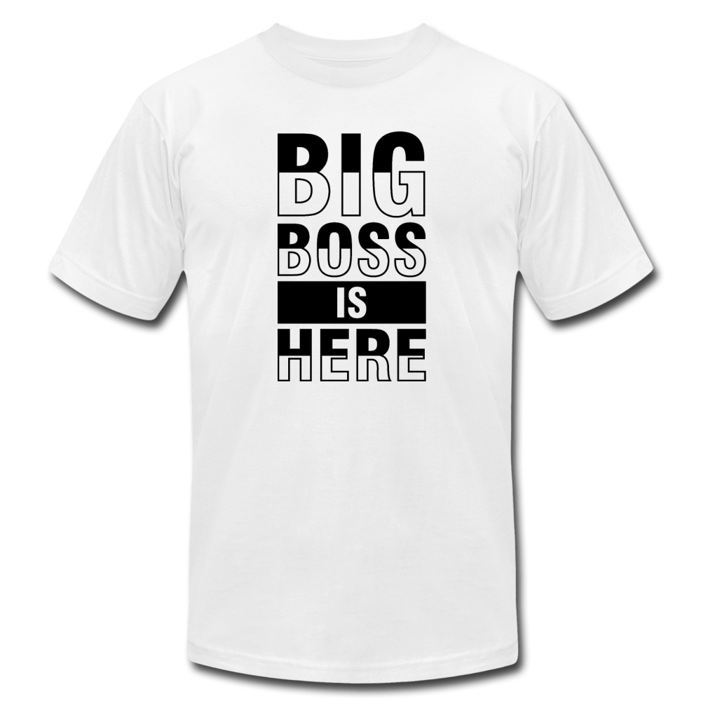 SPOD Unisex Jersey T-Shirt | Bella + Canvas 3001 white / S Big Boss Is Here T-Shirt