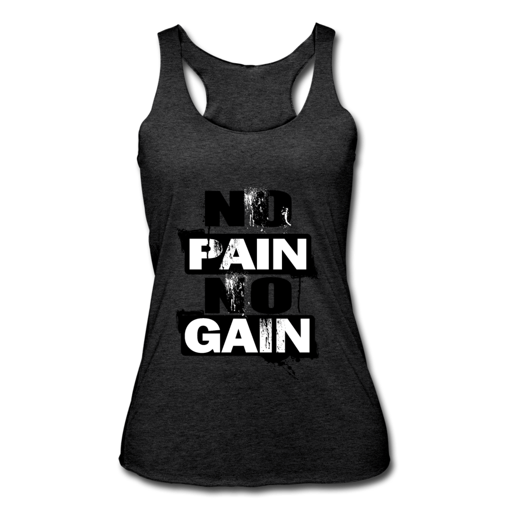 SPOD Women’s Tri-Blend Racerback Tank | Next Level 6733 heather black / S Women’s No Pain No Gain Racerback Tank
