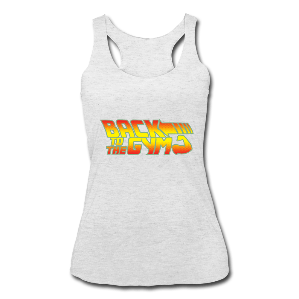 SPOD Women’s Tri-Blend Racerback Tank | Next Level 6733 heather white / S Women’s Back To The Gym Racerback Tank