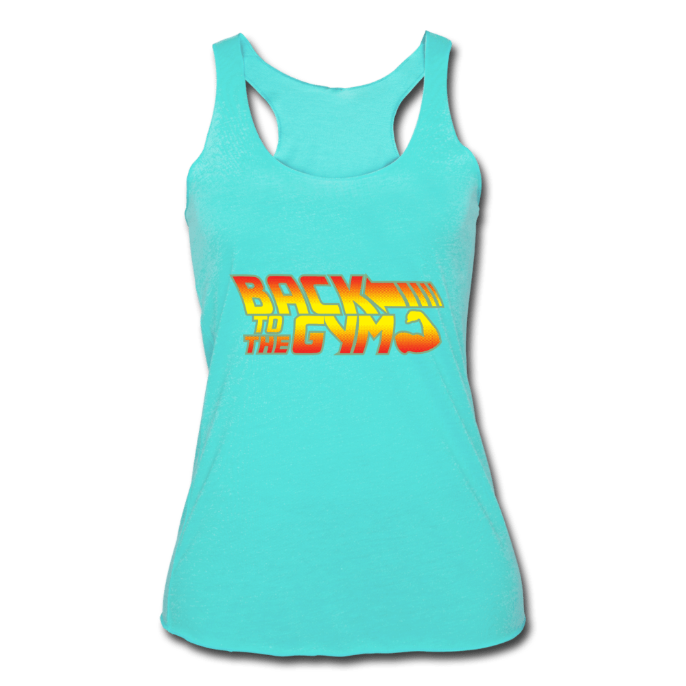 SPOD Women’s Tri-Blend Racerback Tank | Next Level 6733 turquoise / S Women’s Back To The Gym Racerback Tank