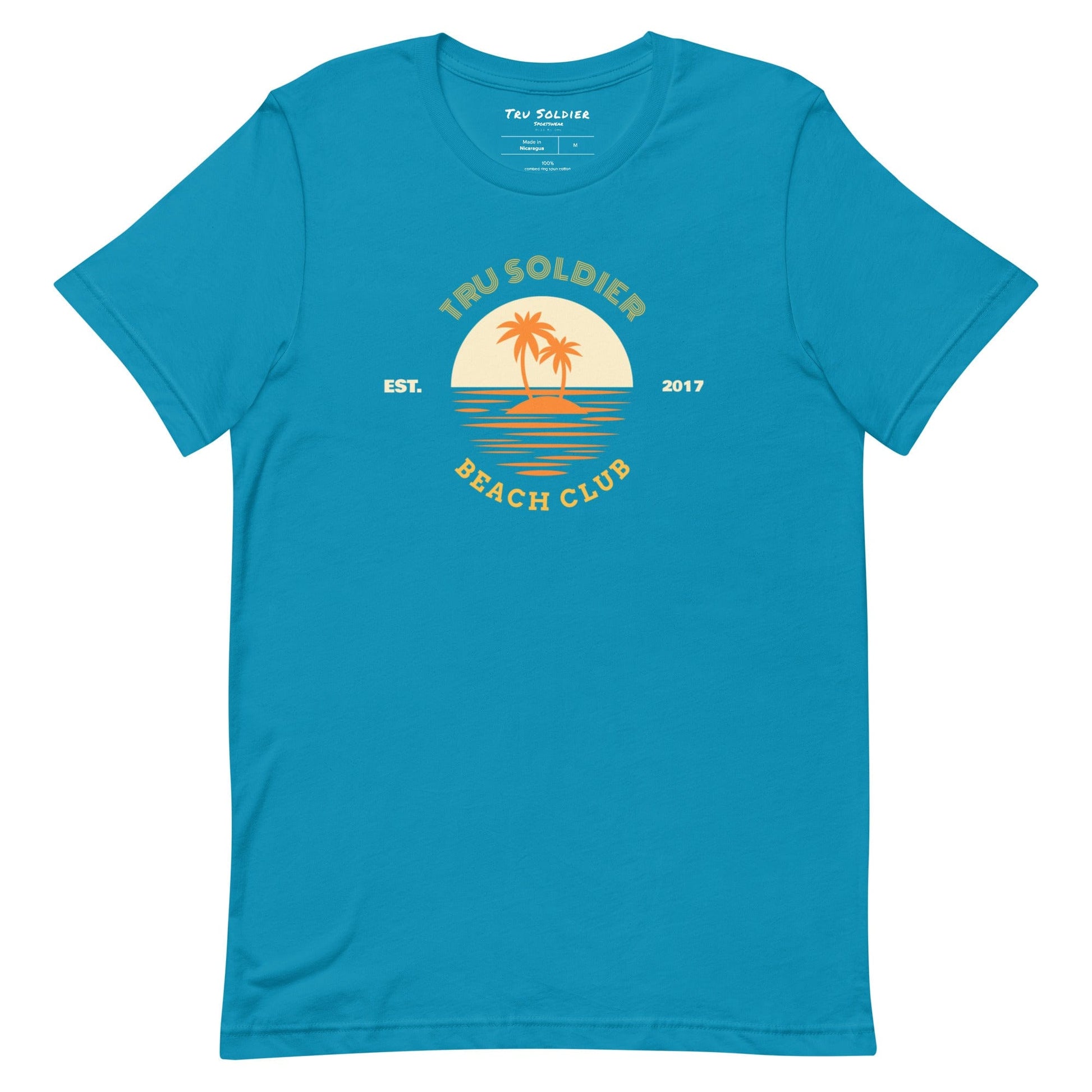 Tru Soldier Sportswear  Aqua / S Beach Club t-shirt
