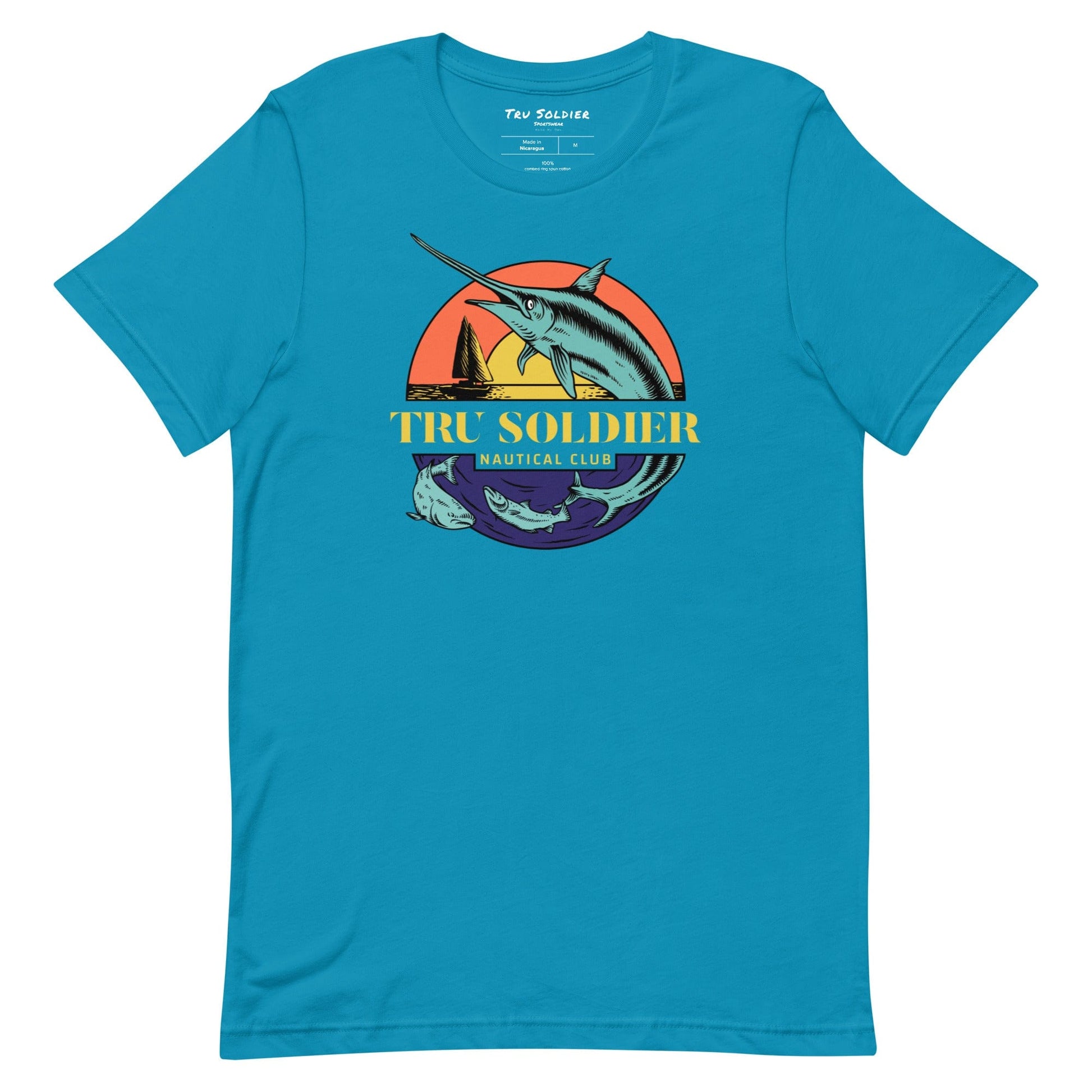 Tru Soldier Sportswear  Aqua / S Nautical t-shirt