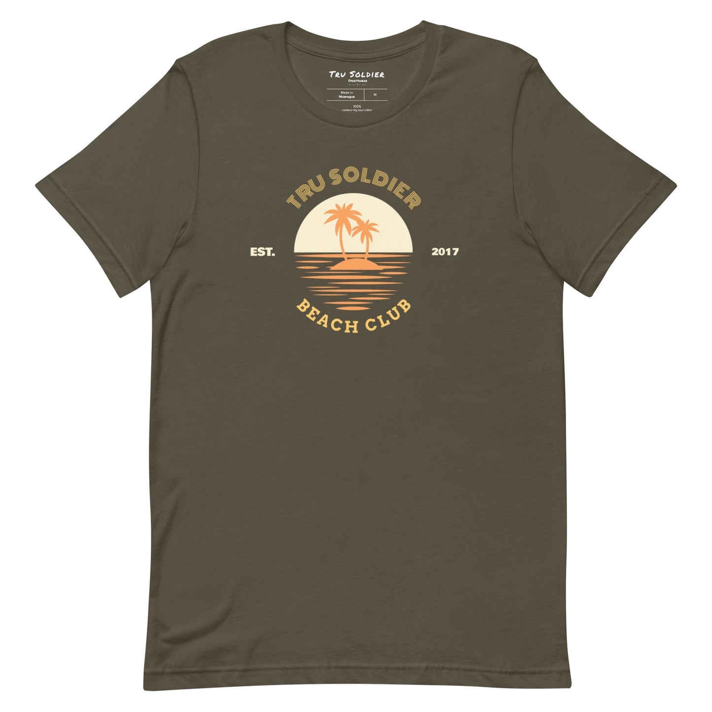 Tru Soldier Sportswear  Army / S Beach Club t-shirt