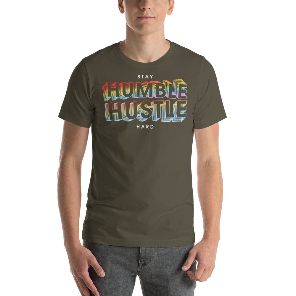 Tru Soldier Sportswear  Army / S Stay Humble Hustle Hard Flavor Short-sleeve unisex t-shirt
