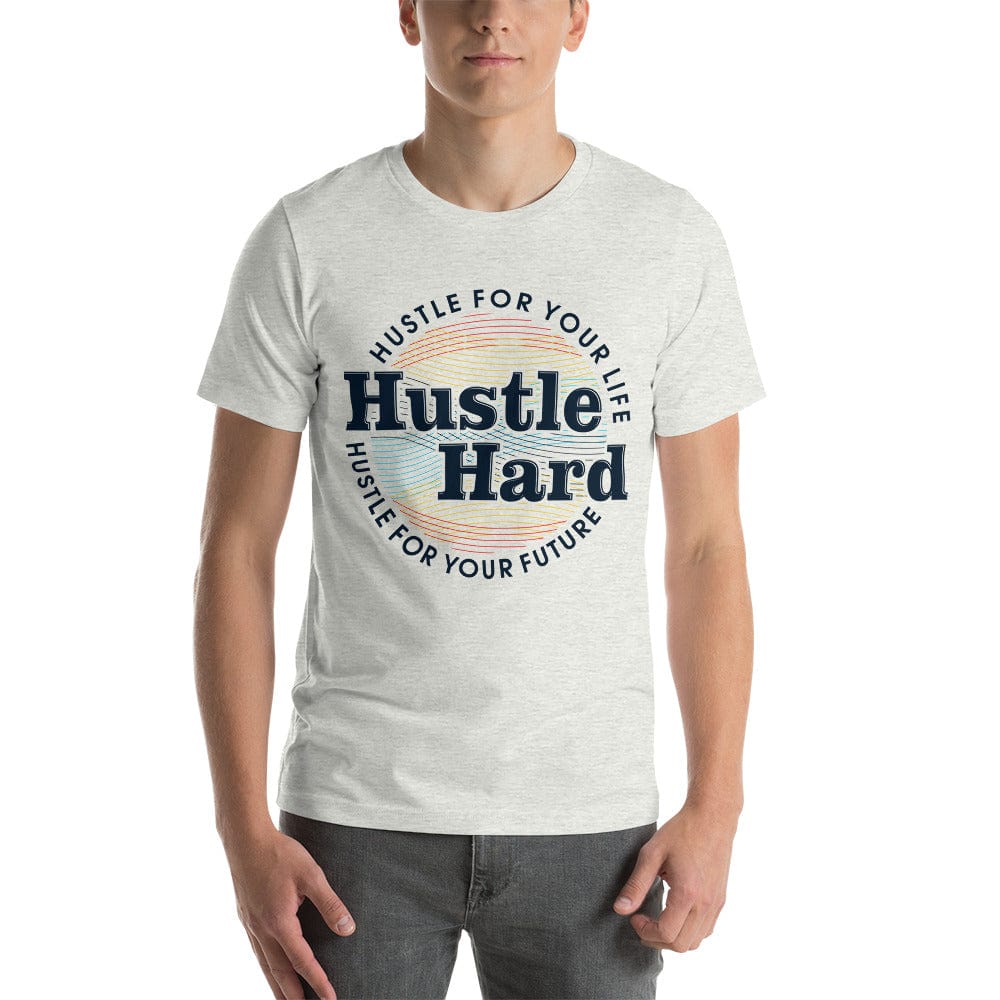 Tru Soldier Sportswear  Ash / S Hustle Hard unisex t-shirt