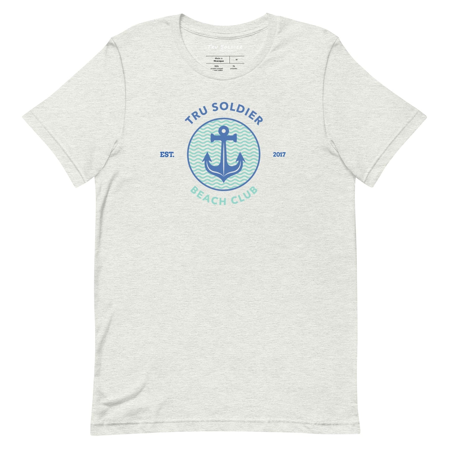 Tru Soldier Sportswear  Ash / S Tru Soldier Beach Club t-shirt