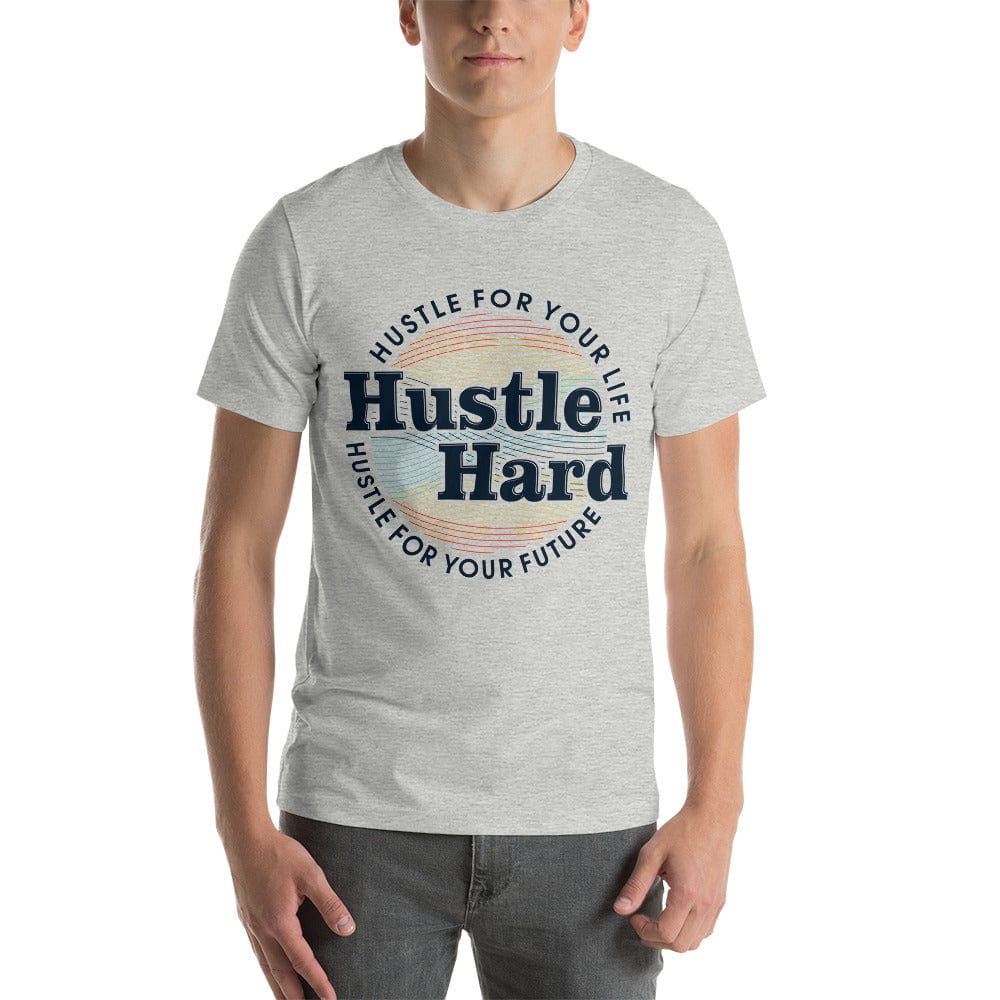 Tru Soldier Sportswear  Athletic Heather / XS Hustle Hard unisex t-shirt
