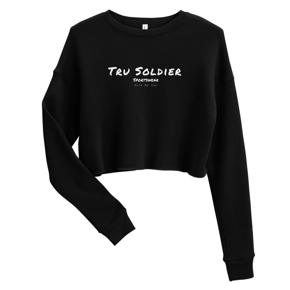 Tru Soldier Sportswear  Black / S Tru Soldier Crop Sweatshirt