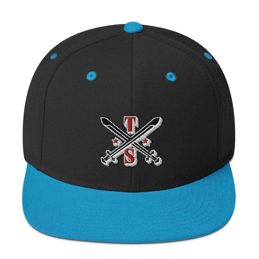 Tru Soldier Sportswear  Black/ Teal Snapback Logo Hat