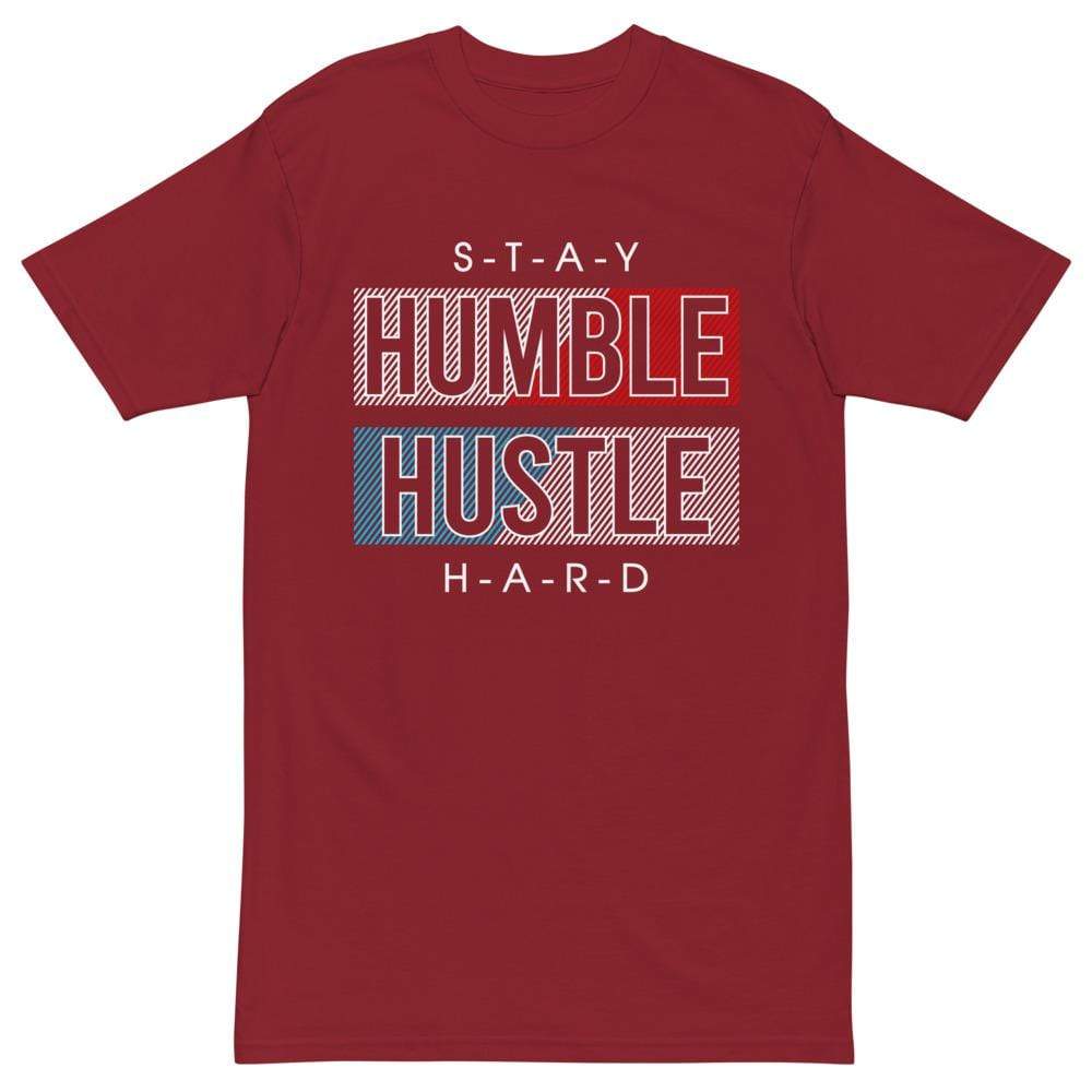 Tru Soldier Sportswear  Brick Red / S Unisex Stay Humble Hustle heavyweight t-shirt