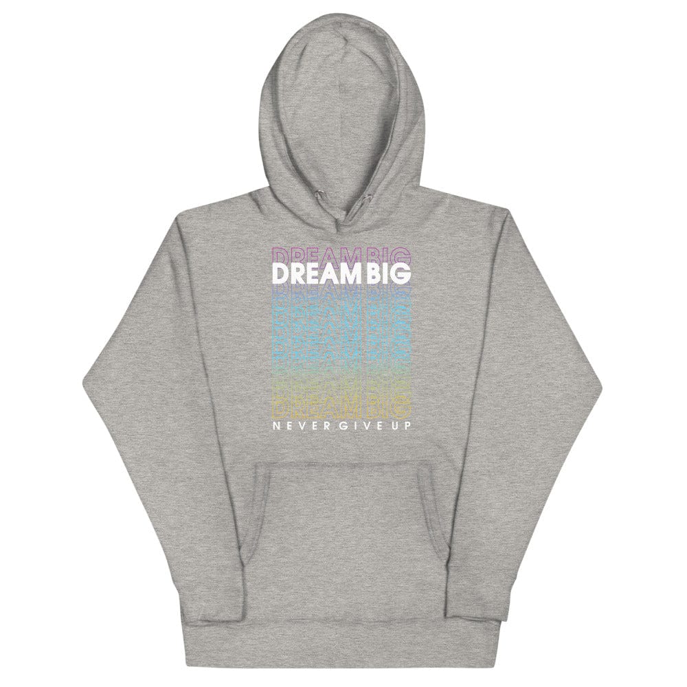 Tru Soldier Sportswear  Carbon Grey / S Dream Big Never Give Up Hoodie