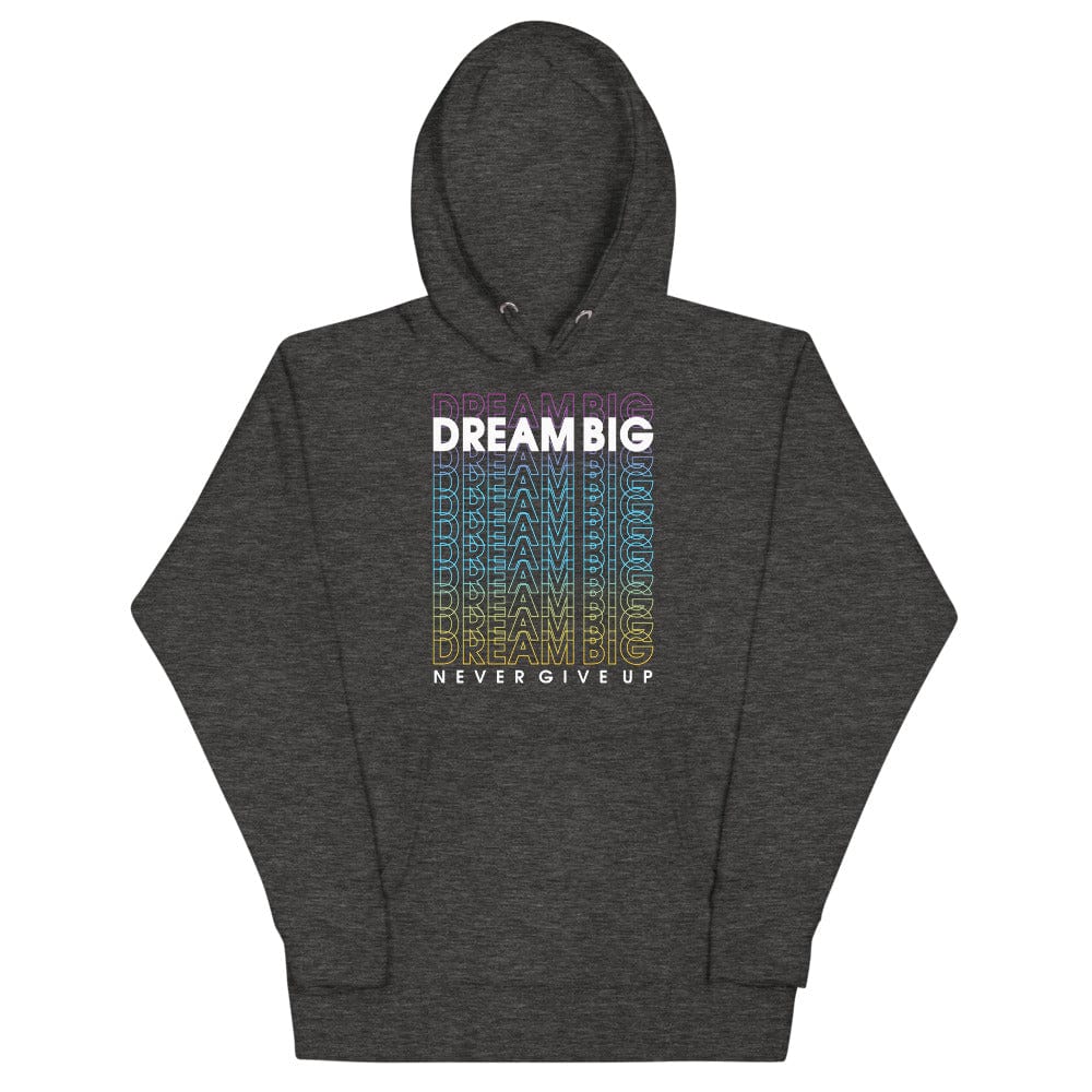 Tru Soldier Sportswear  Charcoal Heather / S Dream Big Never Give Up Hoodie
