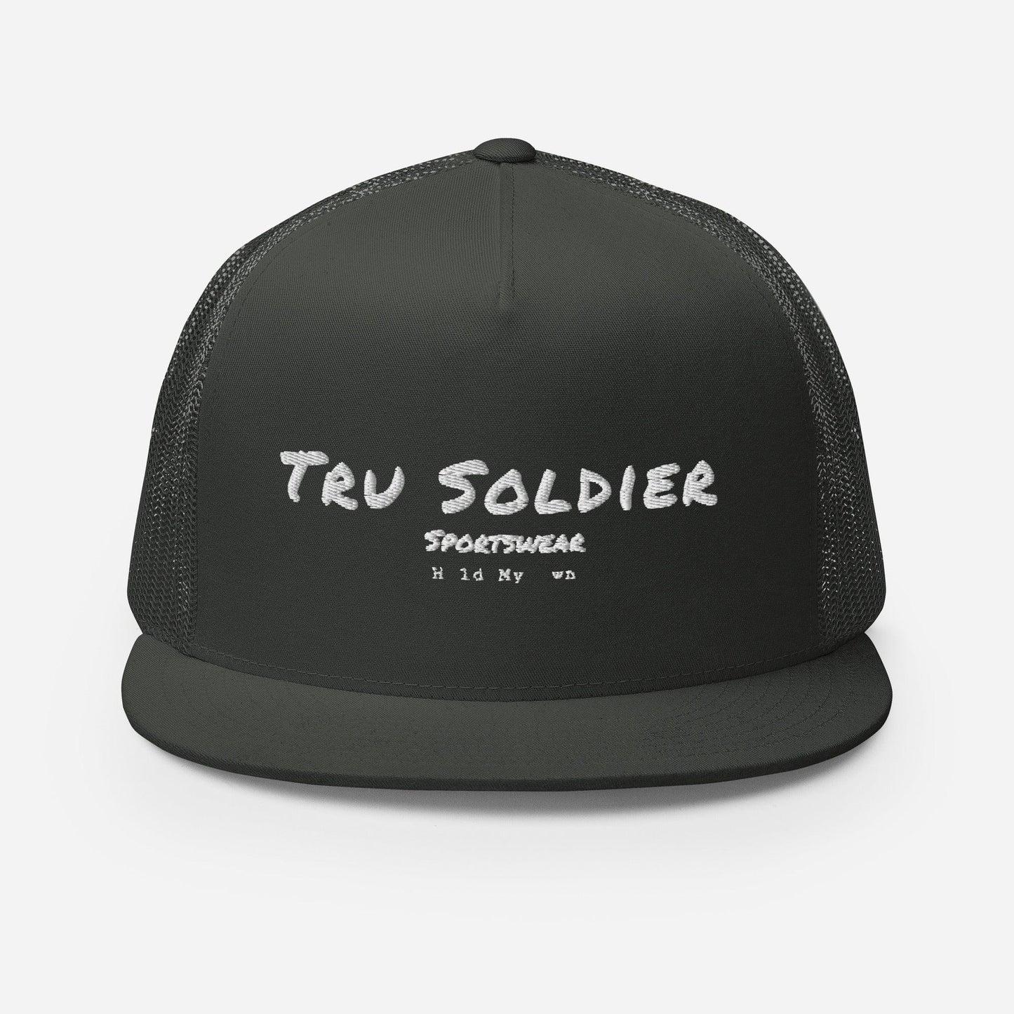 Tru Soldier Sportswear  Charcoal Trucker Cap