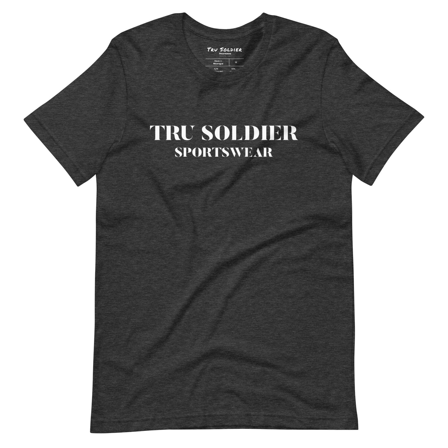 Tru Soldier Sportswear  Dark Grey Heather / XS Tru Soldier Sportswear t-shirt