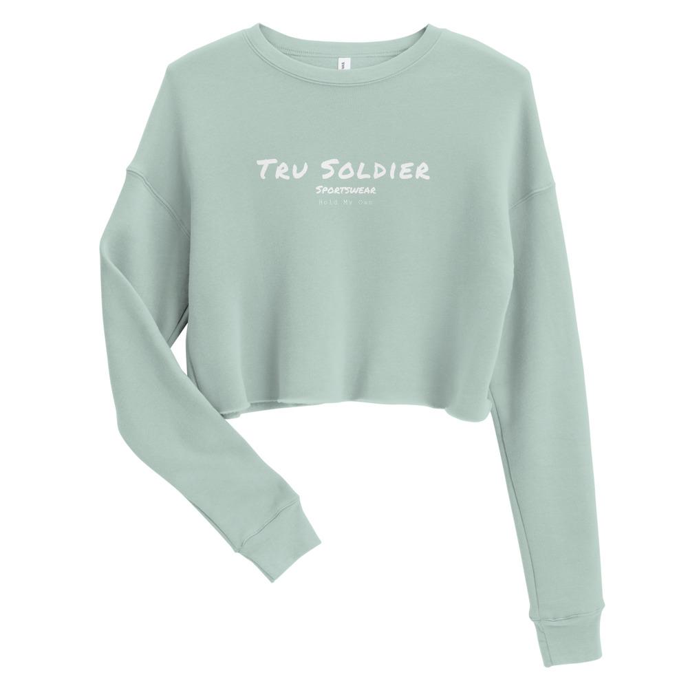Tru Soldier Sportswear  Dusty Blue / S Tru Soldier Crop Sweatshirt