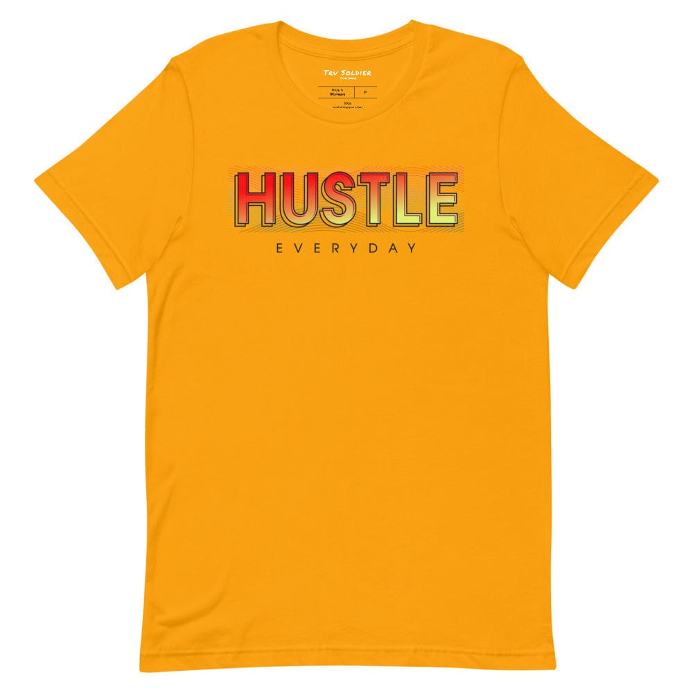 Tru Soldier Sportswear  Gold / S Hustle Everyday t-shirt