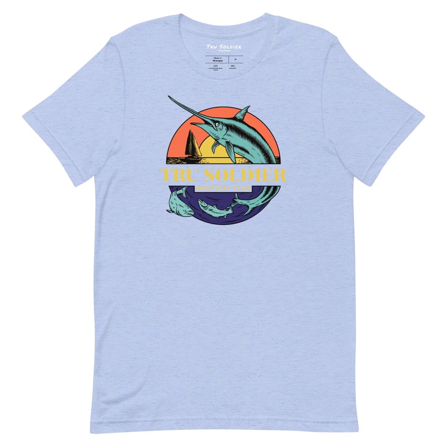 Tru Soldier Sportswear  Heather Blue / S Nautical t-shirt