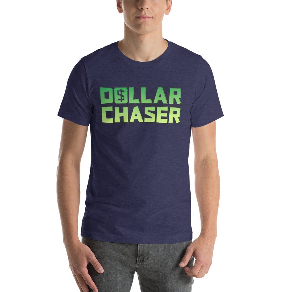 Tru Soldier Sportswear  Heather Midnight Navy / XS Dollar Chaser Short-sleeve unisex t-shirt