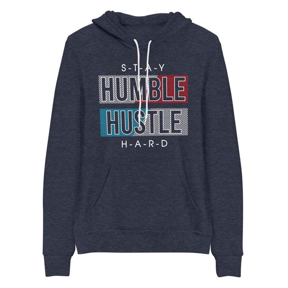 Tru Soldier Sportswear  Heather Navy / S Unisex Stay Humble Hustle Hard hoodie