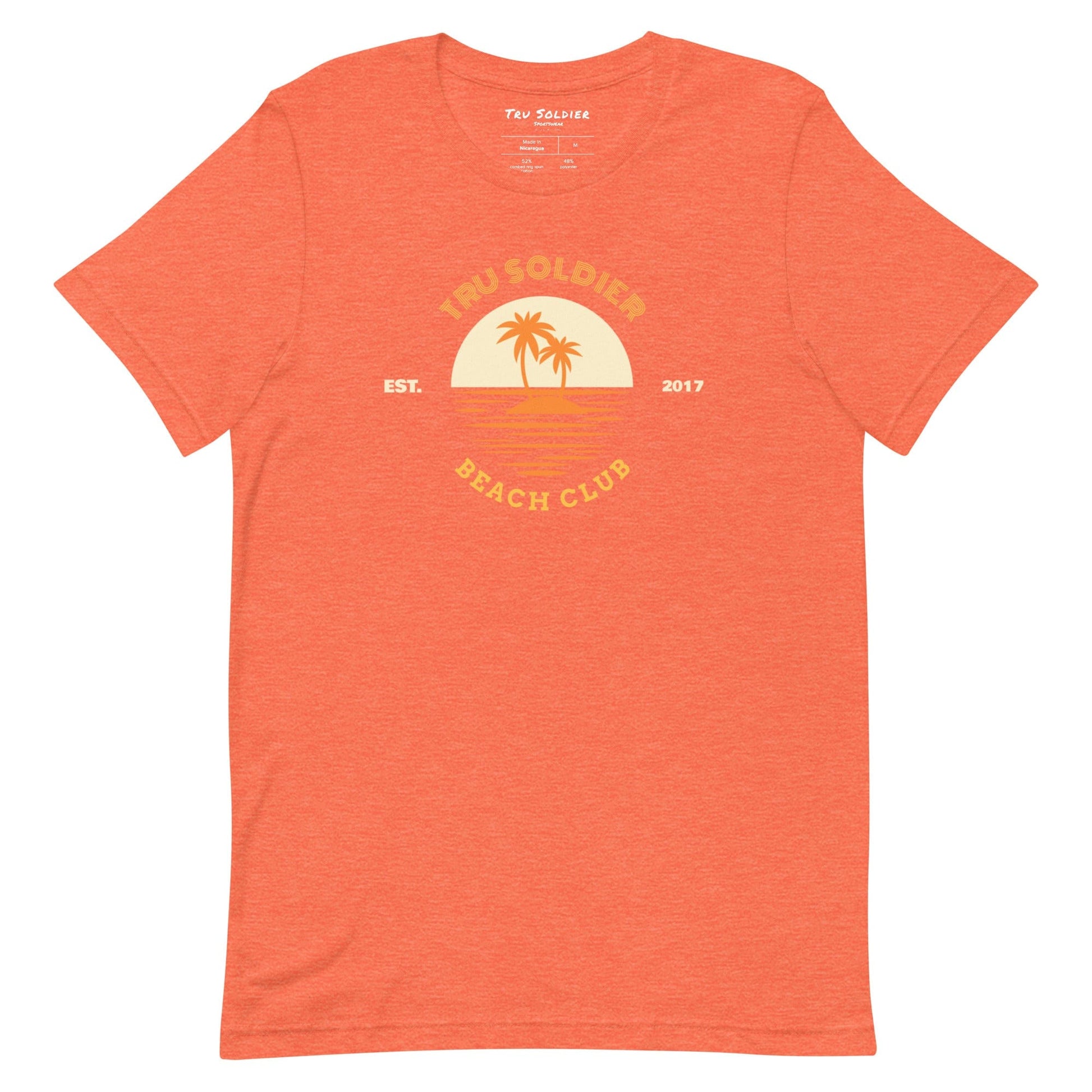 Tru Soldier Sportswear  Heather Orange / S Beach Club t-shirt