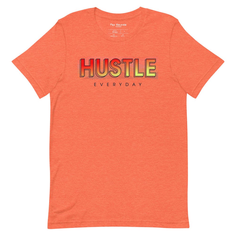 Tru Soldier Sportswear  Heather Orange / S Hustle Everyday t-shirt