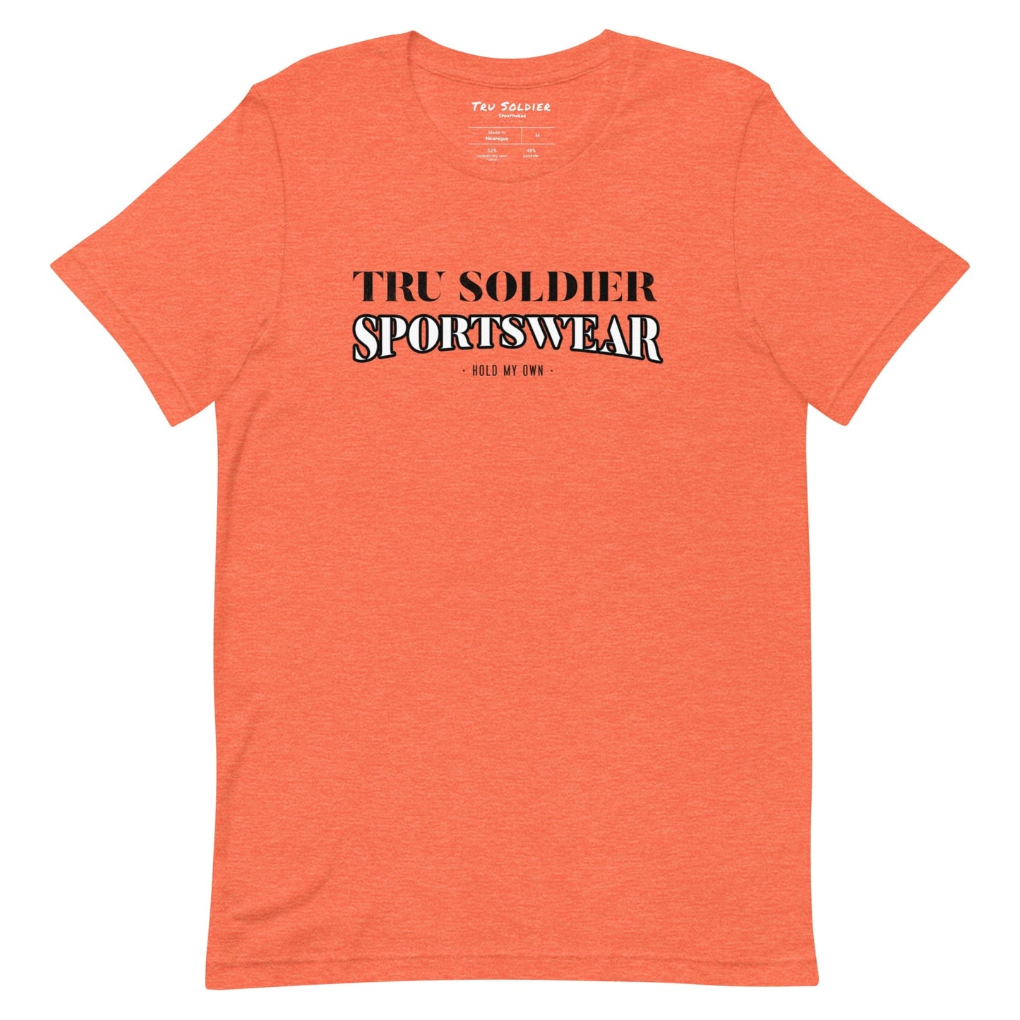 Tru Soldier Sportswear  Heather Orange / S Tru Soldier Sportswear Unisex t-shirt