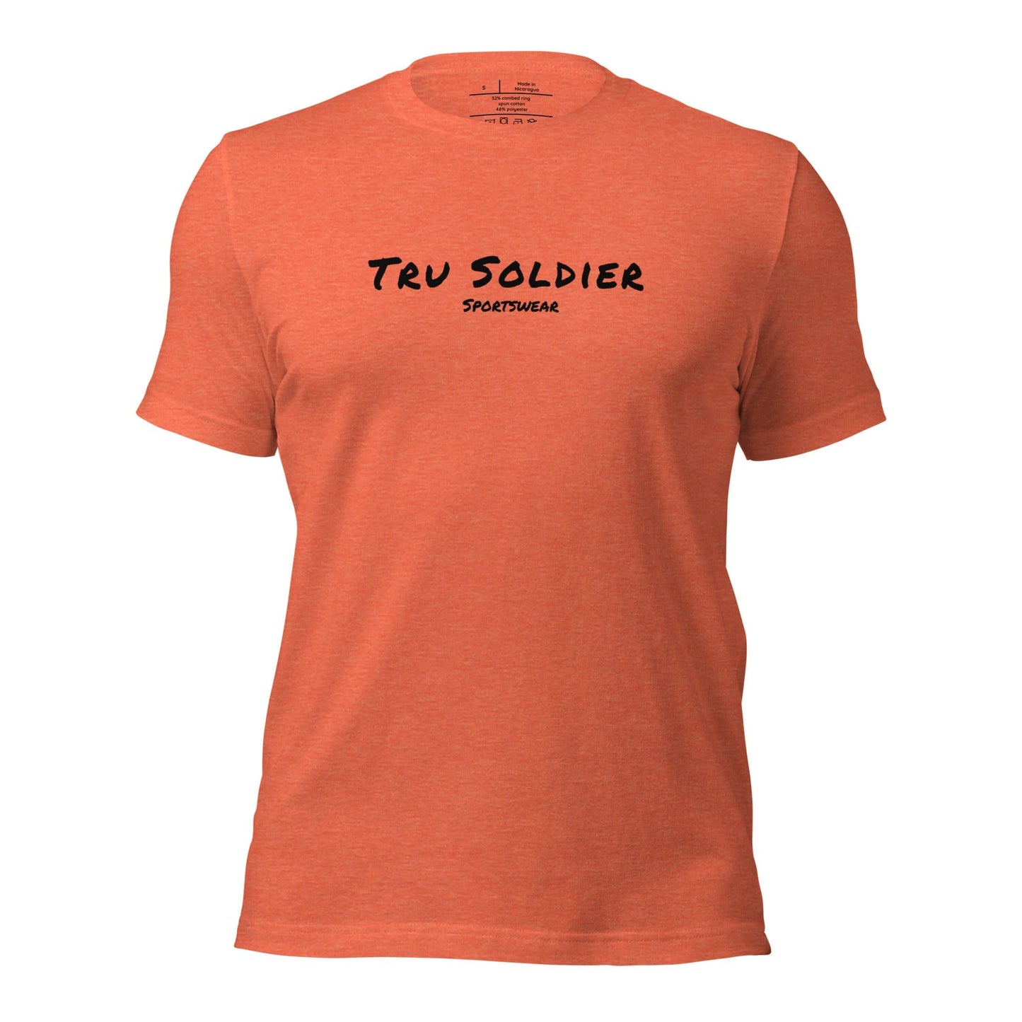 Tru Soldier Sportswear  Heather Orange / S Unisex t-shirt