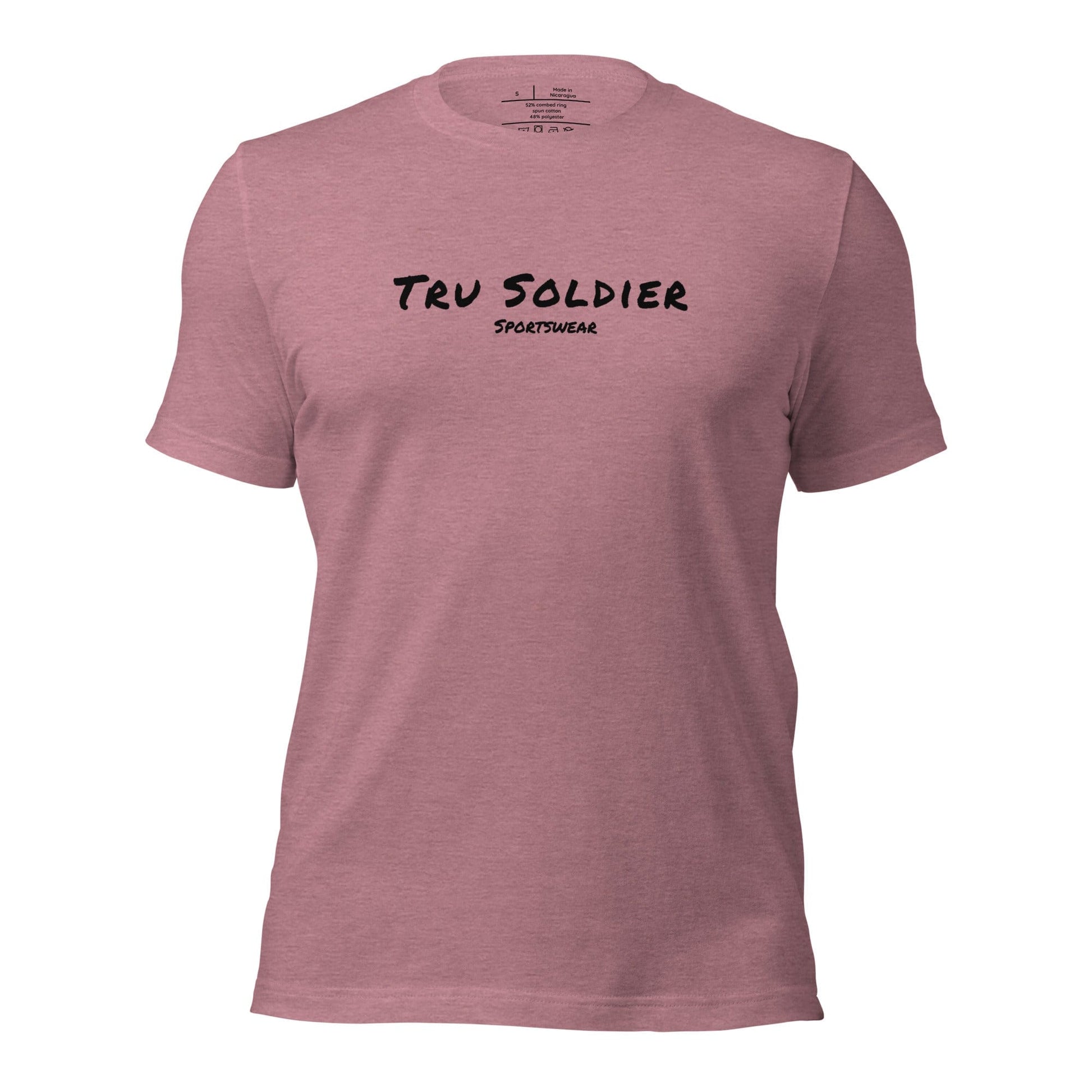 Tru Soldier Sportswear  Heather Orchid / S Unisex t-shirt