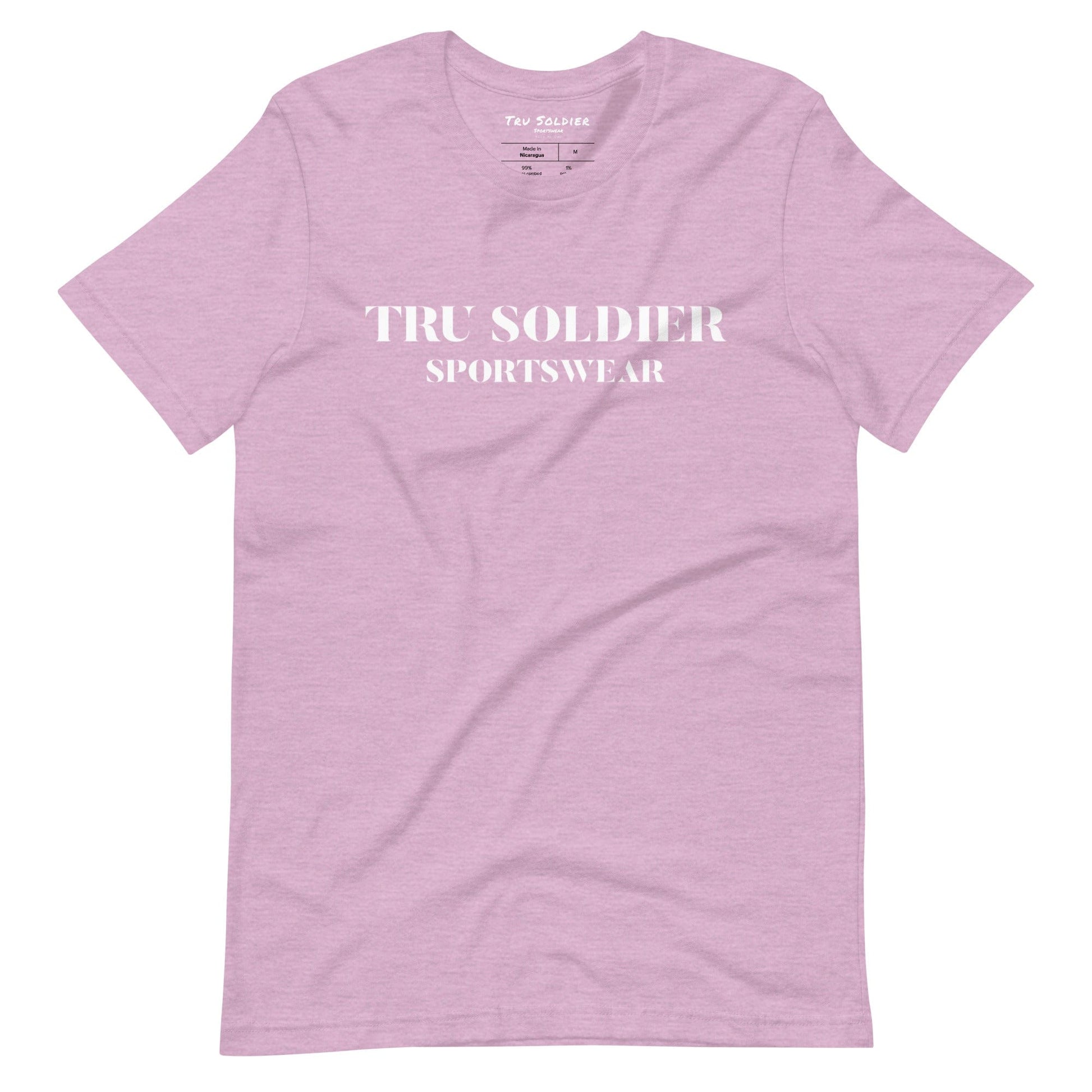 Tru Soldier Sportswear  Heather Prism Lilac / XS Tru Soldier Sportswear t-shirt