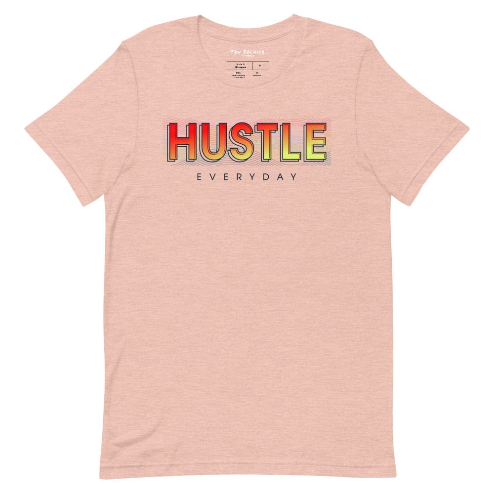 Tru Soldier Sportswear  Heather Prism Peach / XS Hustle Everyday t-shirt