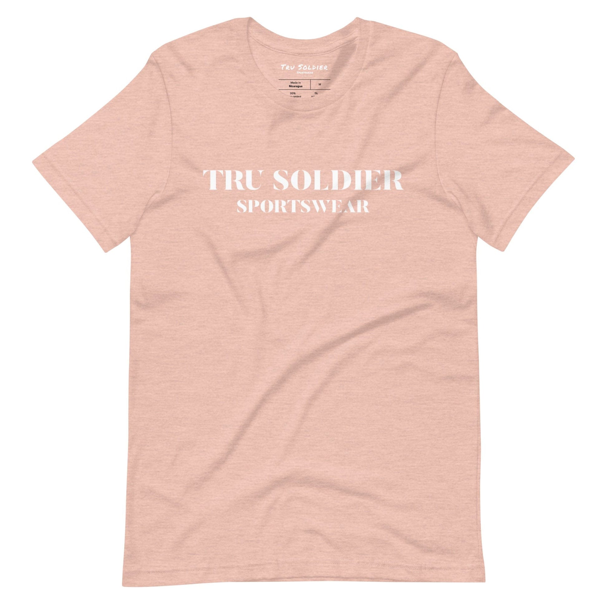 Tru Soldier Sportswear  Heather Prism Peach / XS Tru Soldier Sportswear t-shirt
