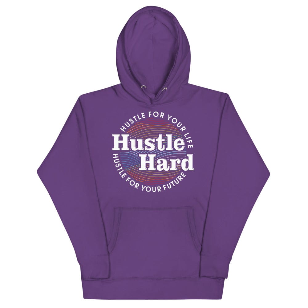 Tru Soldier Sportswear  Hoodie Purple / S Hustle Hard Unisex Hoodie