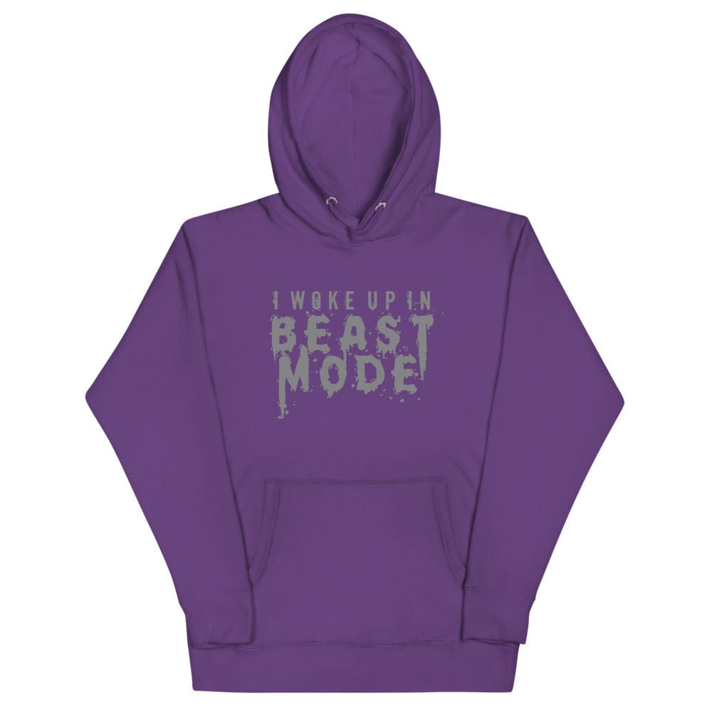 Tru Soldier Sportswear  Hoodie Purple / S I Woke Up In Beast Mode Hoodie