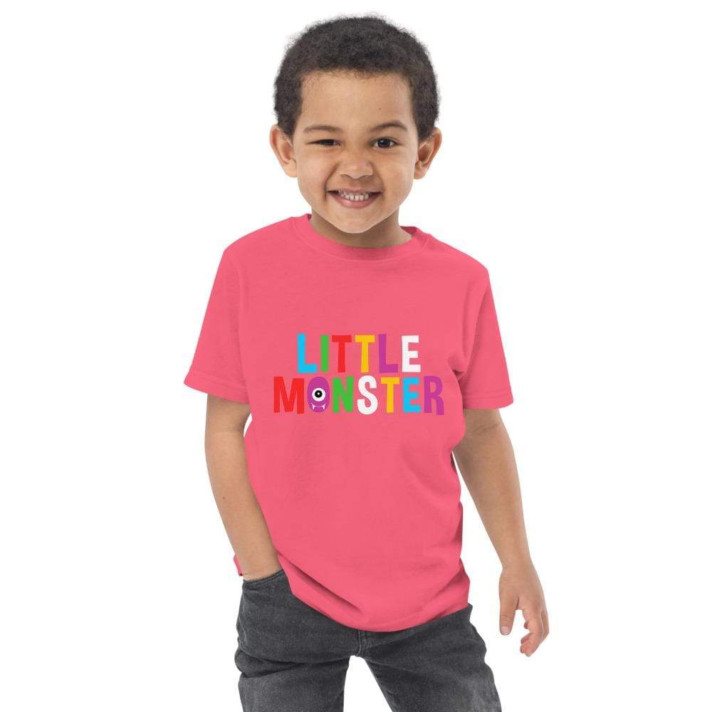 Tru Soldier Sportswear  Hot Pink / 2 Little Monster Toddler jersey t-shirt