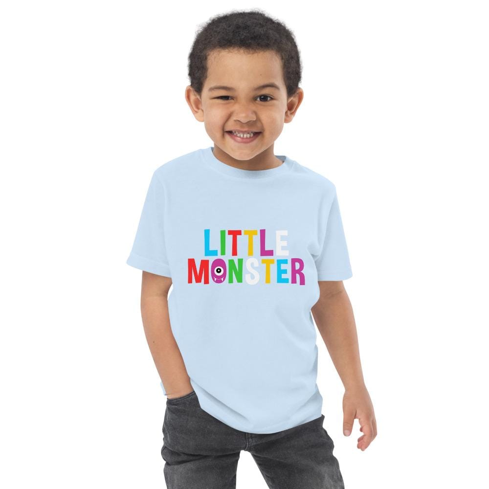Tru Soldier Sportswear  Light Blue / 2 Little Monster Toddler jersey t-shirt