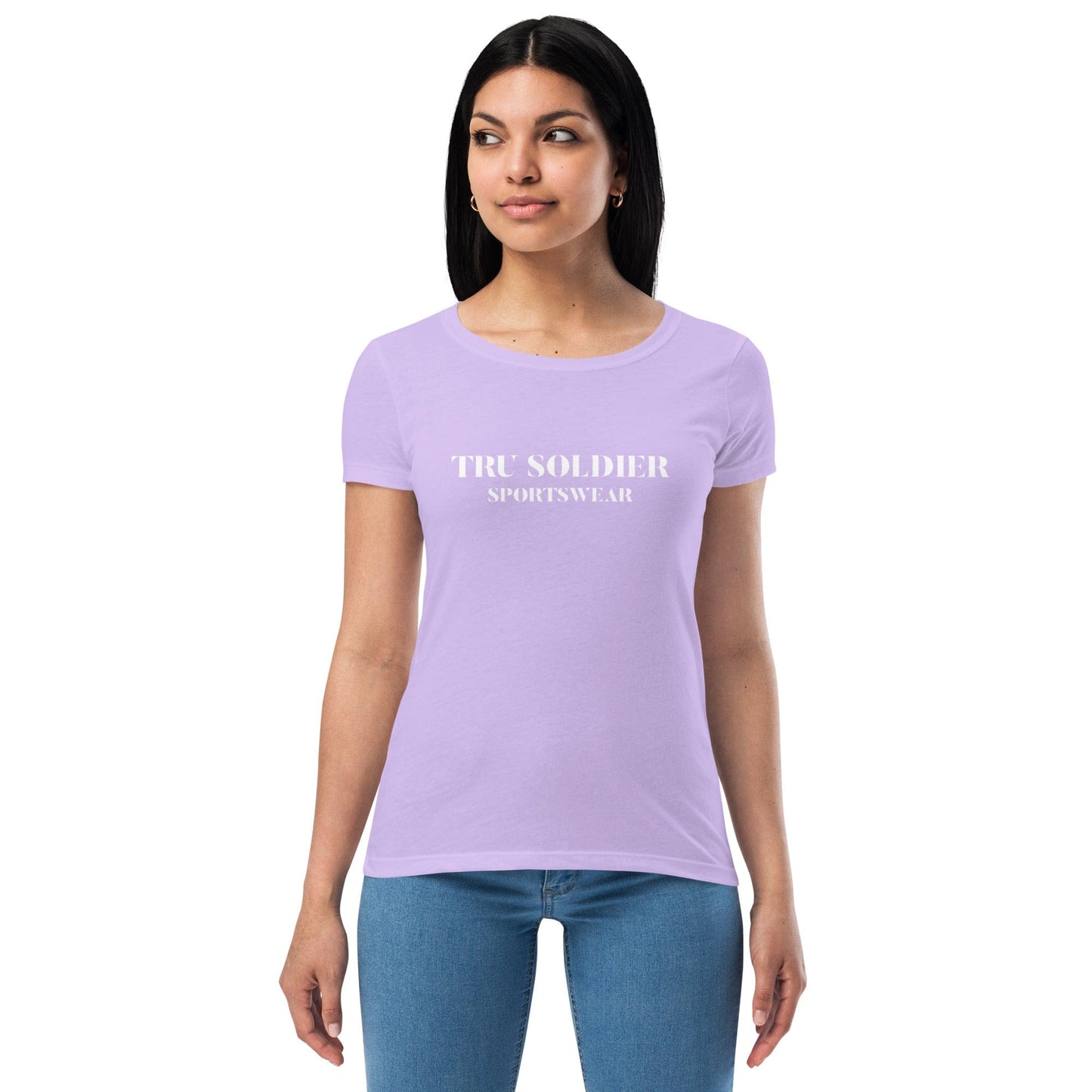 Tru Soldier Sportswear  Lilac / XS Women’s fitted t-shirt