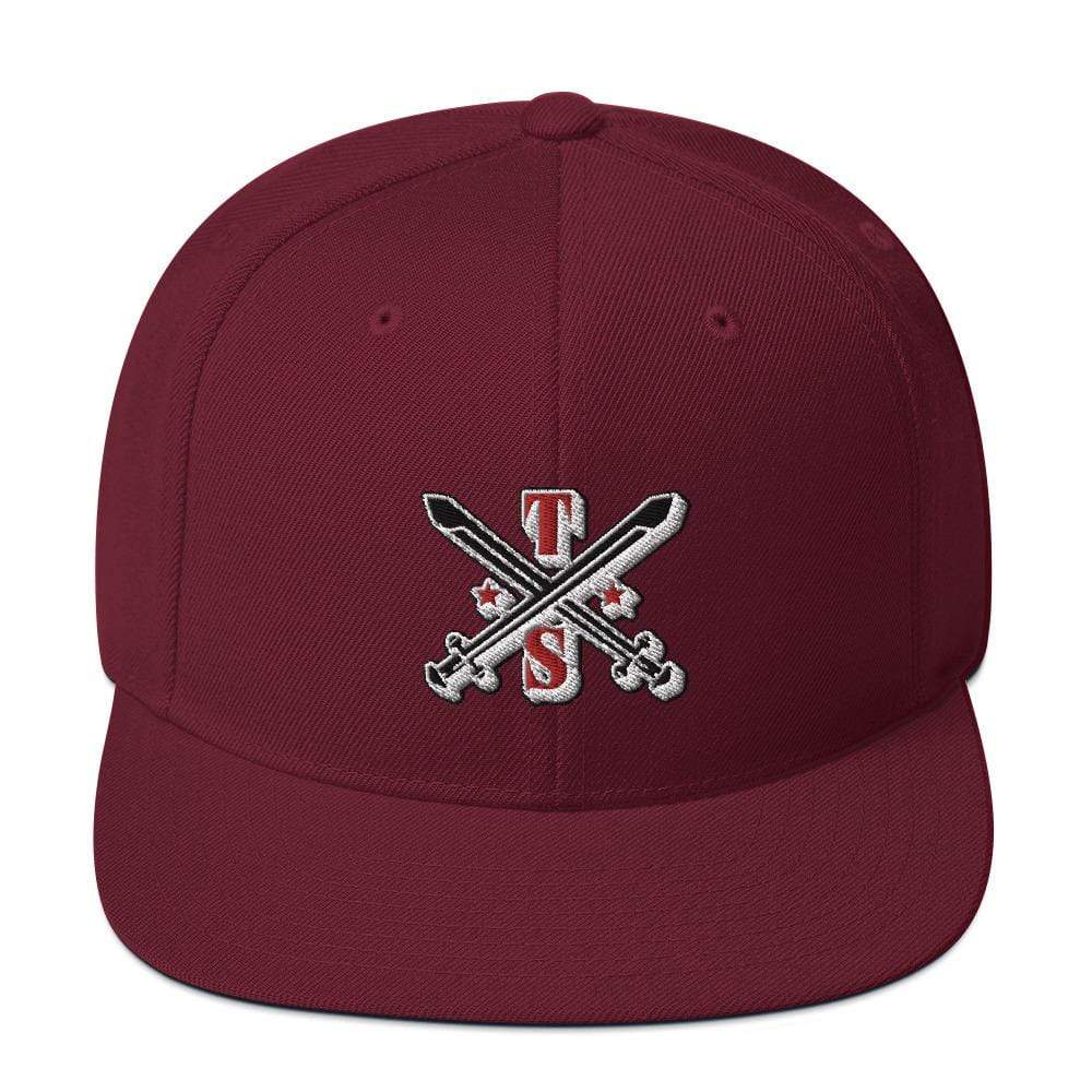Tru Soldier Sportswear  Maroon Snapback Logo Hat