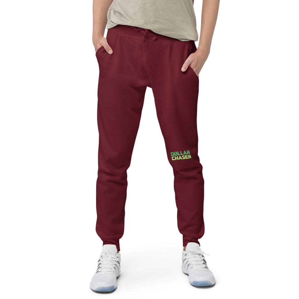 Tru Soldier Sportswear  Maroon / XS Dollar Chaser Unisex fleece sweatpants