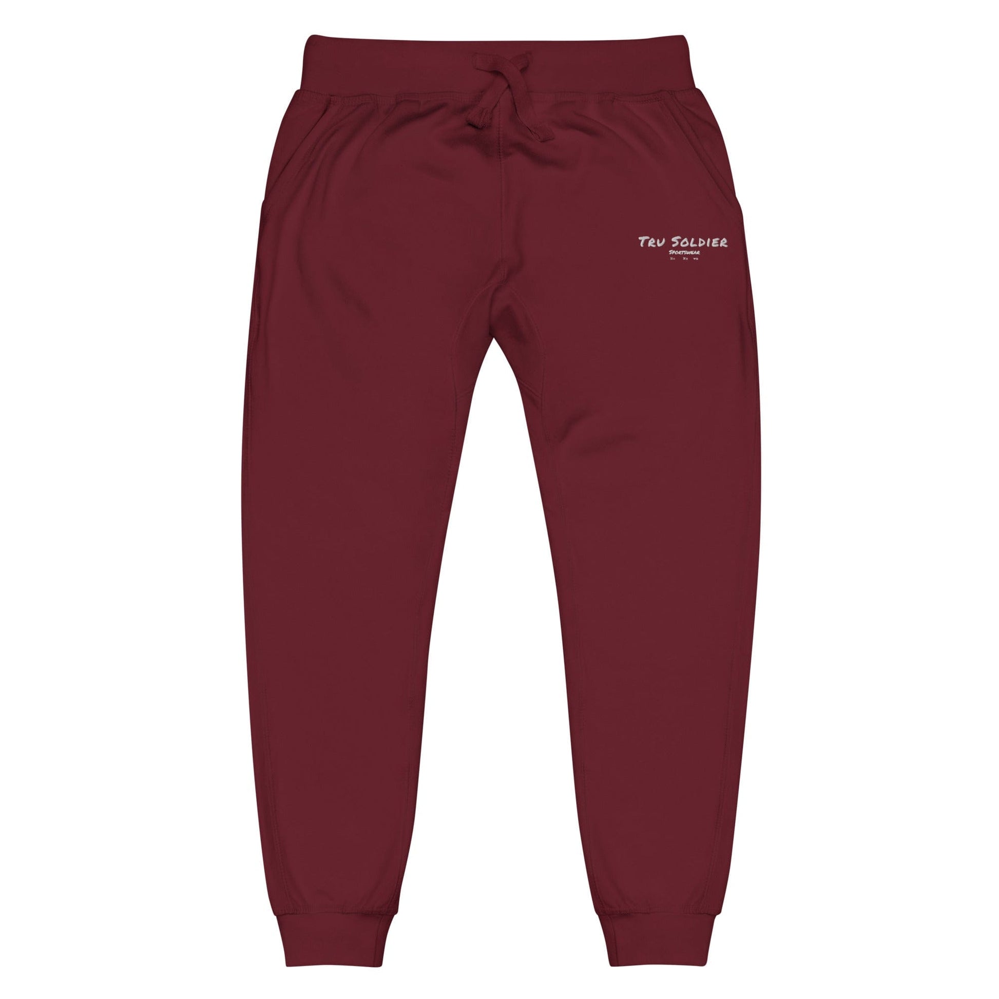 Tru Soldier Sportswear  Maroon / XS Unisex Signature fleece joggers