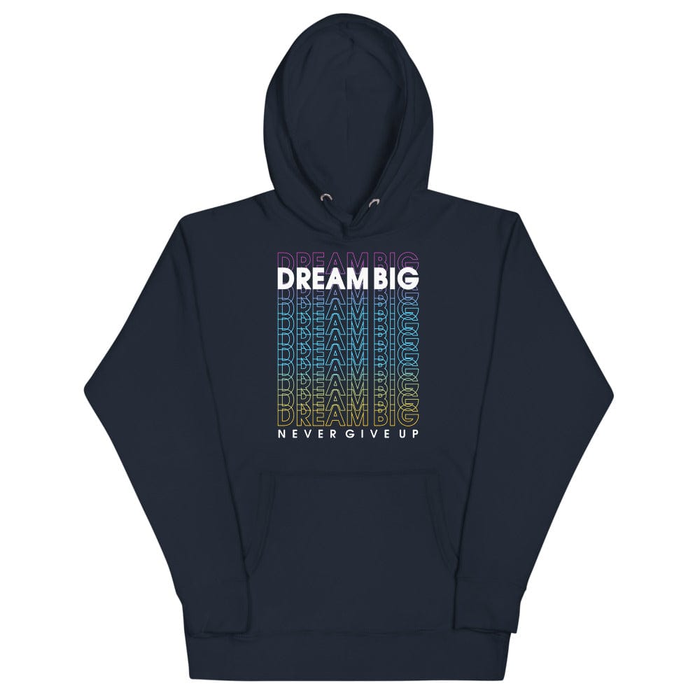 Tru Soldier Sportswear  Navy Blazer / S Dream Big Never Give Up Hoodie