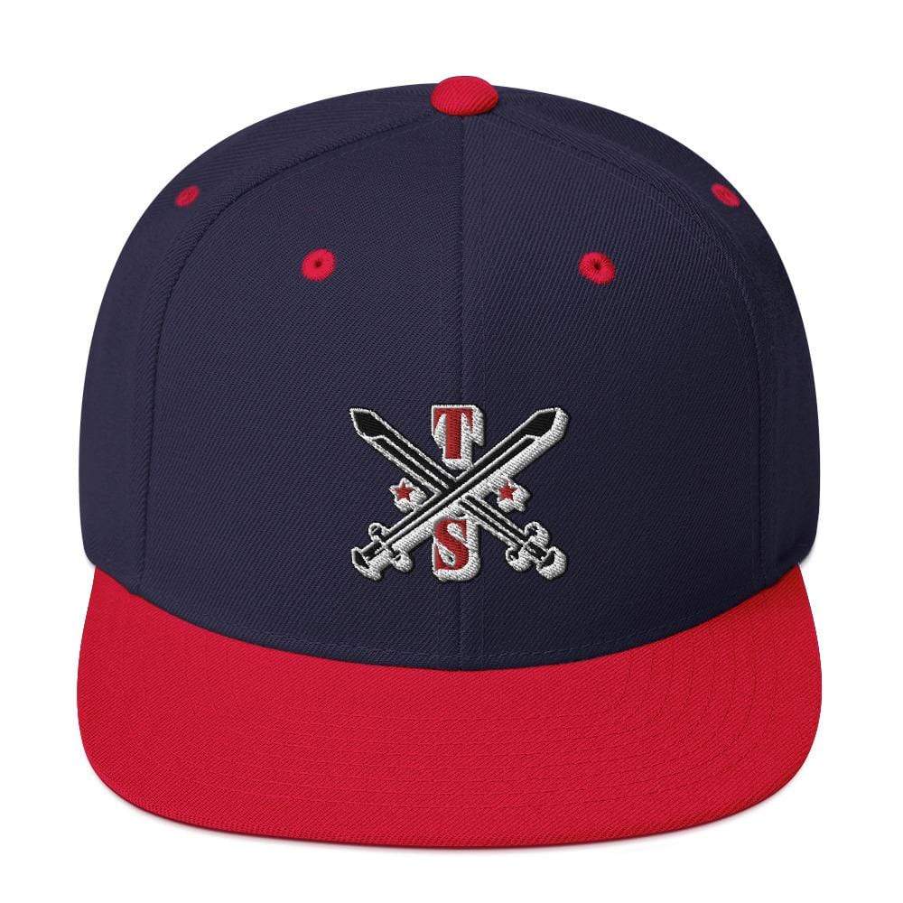 Tru Soldier Sportswear  Navy/ Red Snapback Logo Hat