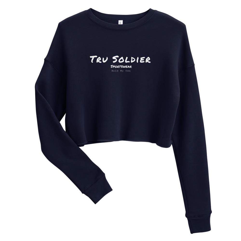 Tru Soldier Sportswear  Navy / S Tru Soldier Crop Sweatshirt