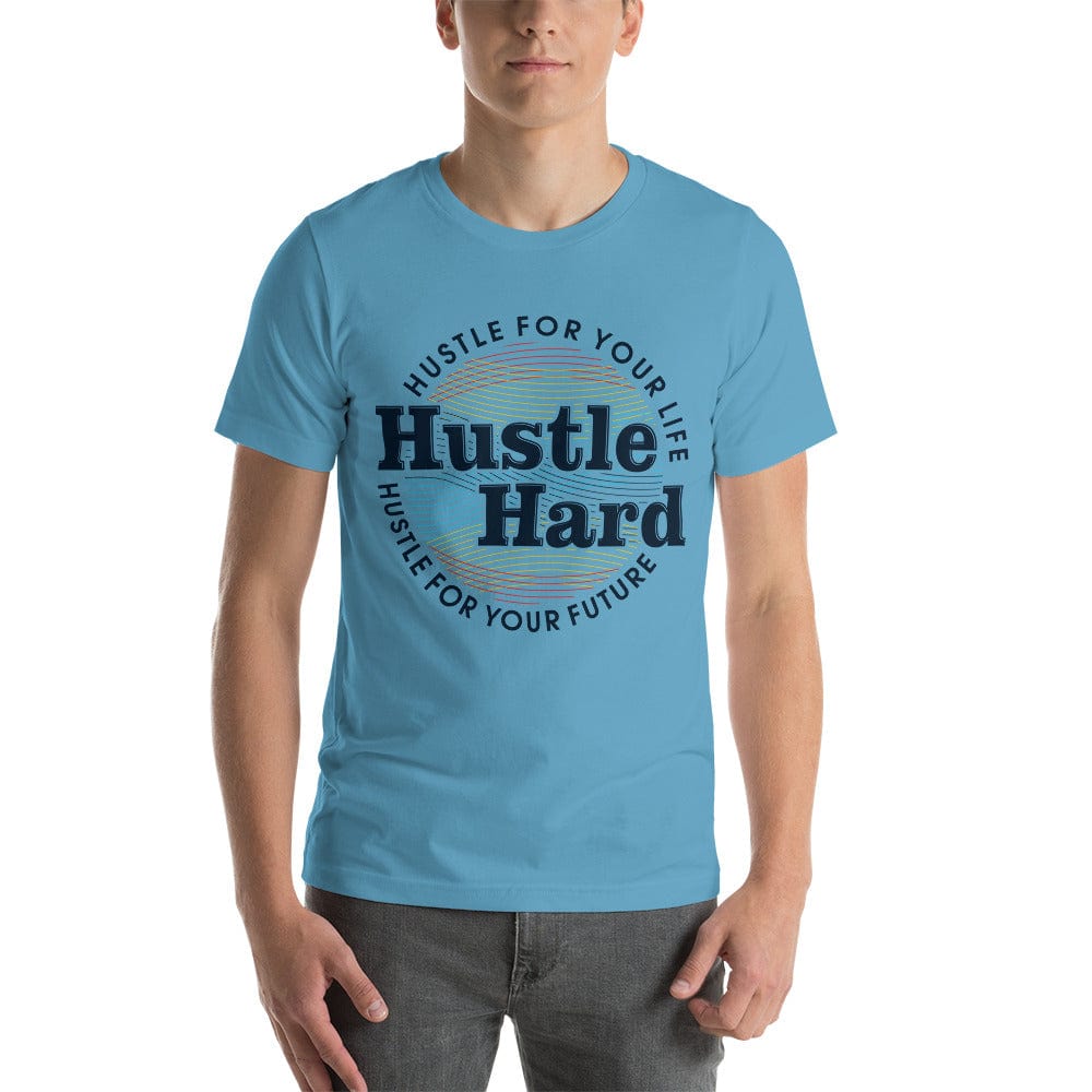 Tru Soldier Sportswear  Ocean Blue / S Hustle Hard unisex t-shirt